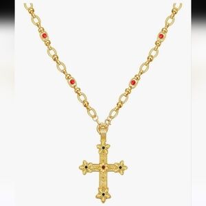 Gold-plated Cross Necklaces for Women Trendy Non-Tarnish Pendant